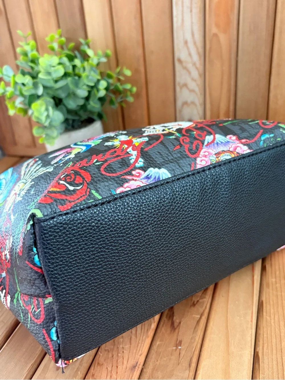 Ed Hardy “Love Kills Slowly” Cosmetic Case, Skull Makeup Travel Bag, Tattoo Art